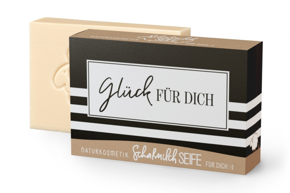 Schafmilchseife "Glück für Dich" - Salt & Pepper